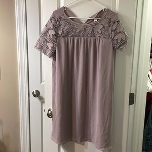 Lavender mini dress